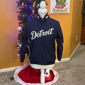 Vintage Youth Size Medium Detroit Tigers Lined Jacket, Majestic Brand